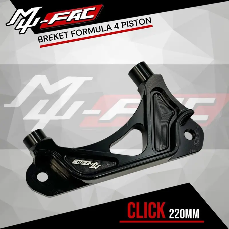 BREKET KALIPER FORMULA 4 PISTON MUFAC VARIO MIO BEAT NMAX AEROX PCX NOUVO VIXION SONIC WAVE 110 3
