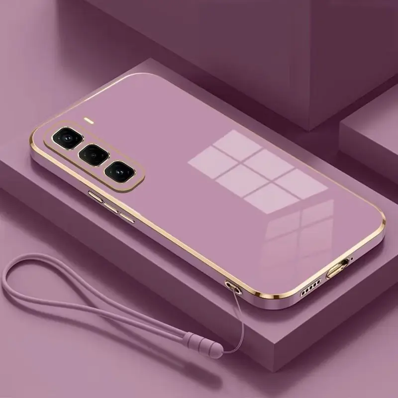 Premium Case INFINIX HOT 50 4G 5G HOT 50 PRO HOT 50 PRO+ Luxury Softcase free Lanyard Silicon 1