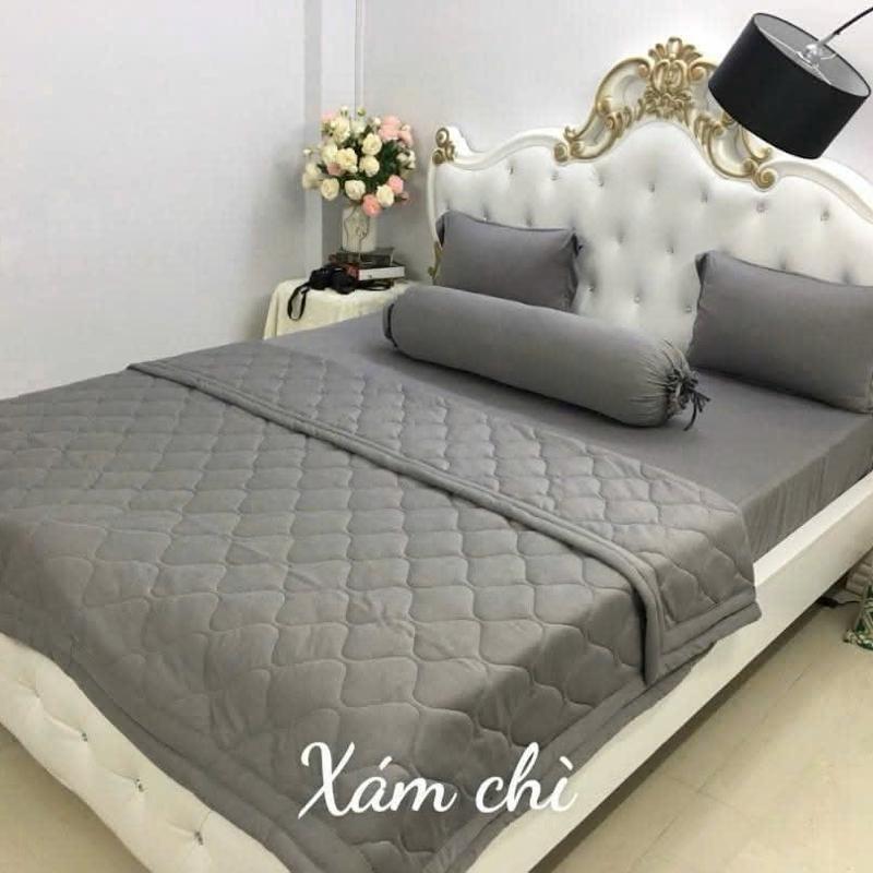 Bộ Thun Hàn Quốc 1 Màu  4 Món ( bao gồm 1ga, 2 vỏ nằm, 1 vỏ ôm ) đủ kích thước