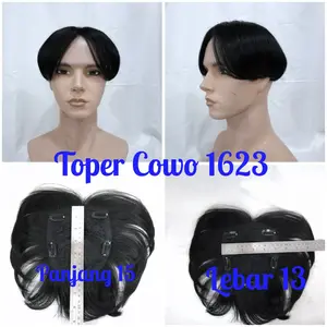 Wig Touppe Laki Laki Penutup Botak Belah Tengah TB 1623