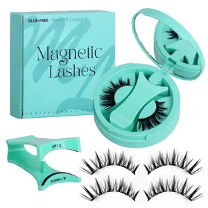 Bulumata Palsu Magnetic Curly Eyelashes Upgraded Version ZP Series Mint Green