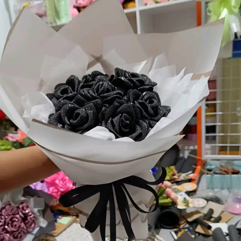 Buket Bunga Satin 7 Tangkai Qomey Florist 3