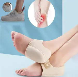 Pelindung Tumit-Bantalan Tumit Kaki-insole Plantar Fasciitis-Ada Bantalan Gel Silikon-Dapat 2pcs