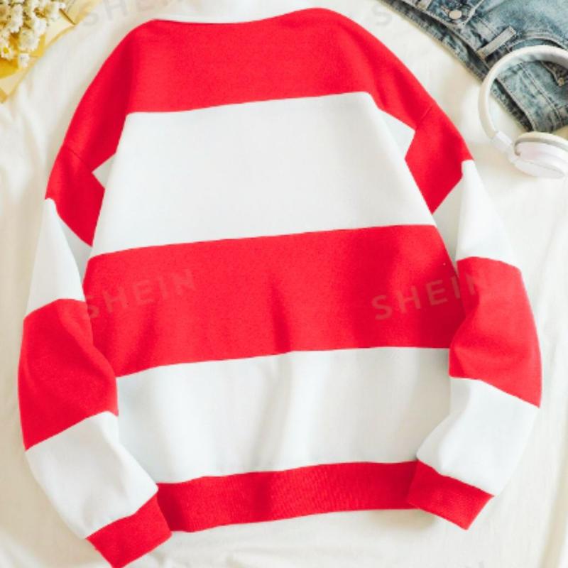 Product Introduction of SWEATER CREWNECK MERAH PUTIH RESLETING KOMBINASI SPECIAL EDITION HUT KEMERDEKAAN INDONESIA , ATASAN PRIA WANITA (DEWASA) 4