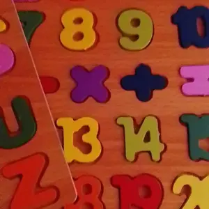 PUZZLE KAYU ANAK MAINAN KNOP ALFABET ANGKA ABJAD EDUKASI TOYS Games