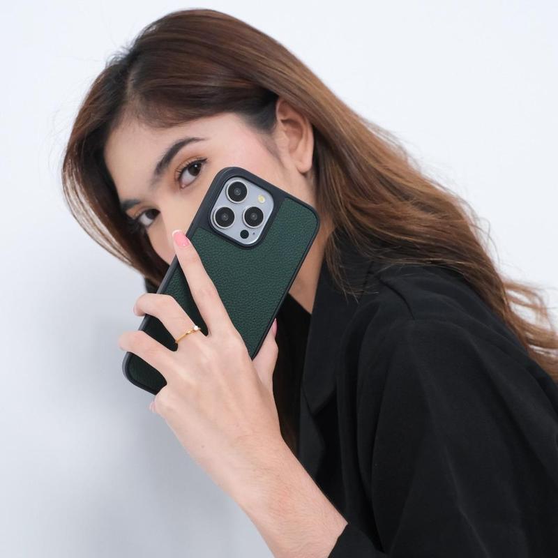 Vexana Leather Case Harcase Softcase simple Polycarbonate Green 5