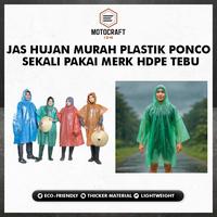 Gambar JAS HUJAN Murah Plastik PONCO SEKALI PAKAI merk HDPE TEBU Berkualitas dari Motocraft IDN Kab. Tangerang 1 Tokopedia