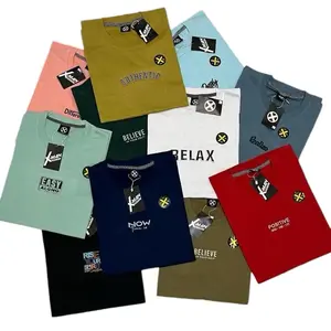 Kaos Pria Wanita Lengan Pendek/ Kaos Distro Kaos Motif Simpel/Paket Hemat 4Pcs 100rb