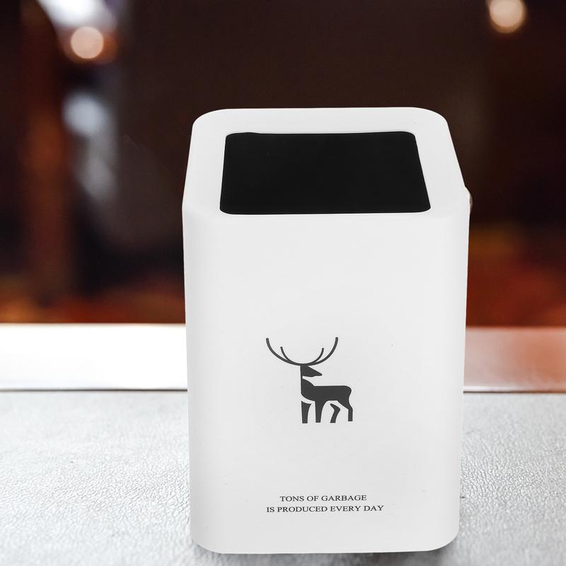 Small Trash Can for Bathroom Waste Basket Trash Can Dorm Room Trash Can for Kitchen Plastic Bathroom Trash Can Cute Trash Can Bin 2