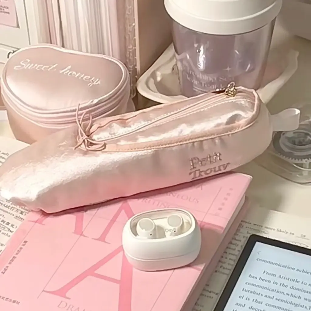 ⭐CATKing⭐Tas Kosmetik Hati Girly Tas Pensil Sepatu Balet Tas Pena Tas Pena Lucu Tas Pena Gaya Korea