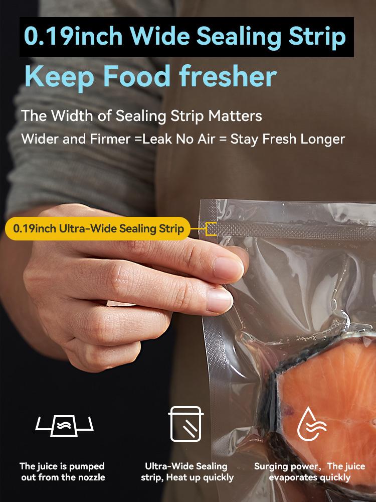 Product Introduction of Nozzle Vacuum Sealer Works with Smooth Bag Portable Machine Sealer Machine Vacuum Bag 10