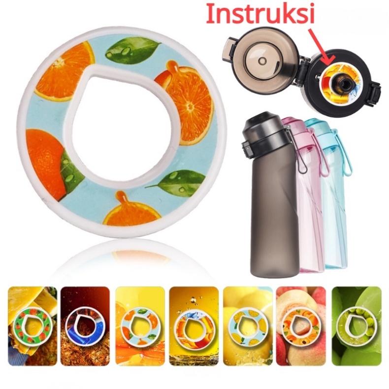 【COD】Botol Air Flavour/Furit Scent 650ml Bottle/Air Cangkir Olahraga/Air Up Water Cup/Flavored Water Bottle/Furit Scent 650ml Botol Plastik Fitness Olahraga Fragrance Cangkir Air Dengan Sedotan 1