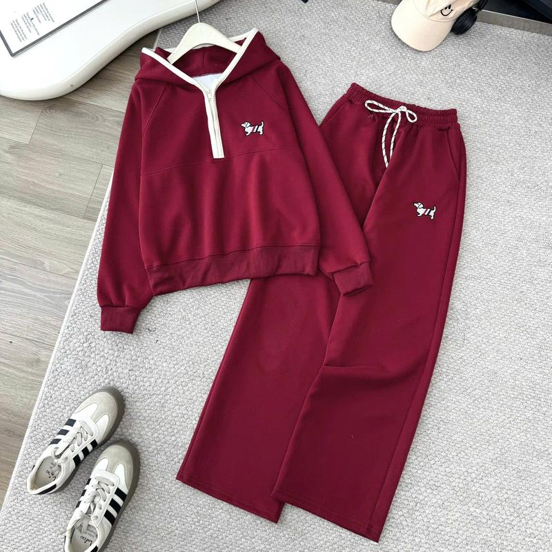  BTQ2 Sét Bộ Hoodie Thêu Cún Xinh B 9226 Chân Ngắn Free Size 38-58kg Màu Đa Dạng Phù Hợp Mặc Trong Nhà Hay Đi Chơi 