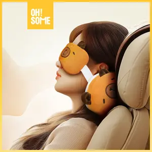 OHSOME - CCCOVE 2in1 Eye Mask/Covers Neck Pillow Masker Penutup Mata Dengan Bantal Leher Motif Hewan