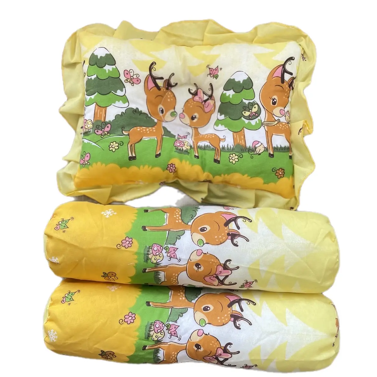 1set bantal anti peyang free guling Bayi Katun
