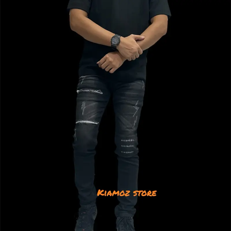 Celana panjang jeans sobek sobek terbaru bb 04