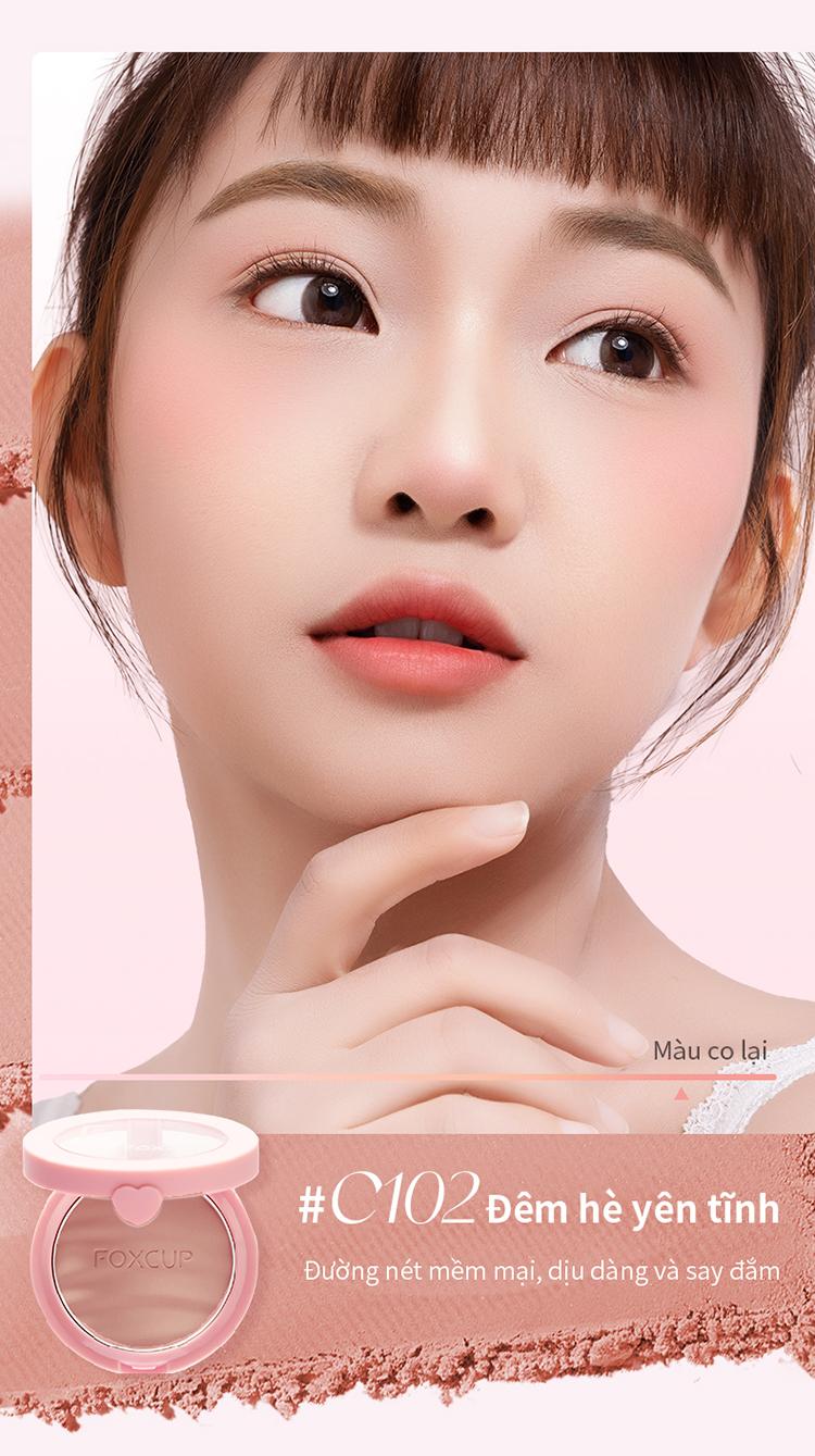 Product Introduction of 【F-Sale】FOXCUP Má Hồng Co Giãn Màu Sắc Tự Nhiên, Tạo Điểm Nhấn Sáng Bóng Và Tạo Khối - Hàng Chính Hãng【Giao hàng siêu tốc】 6