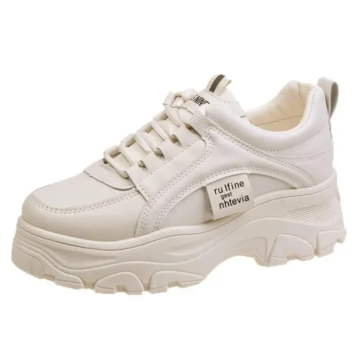 Masok! Sale 8.8 Sepatu Sneakers Putih Platform Tinggi Korean Style Ufli 2