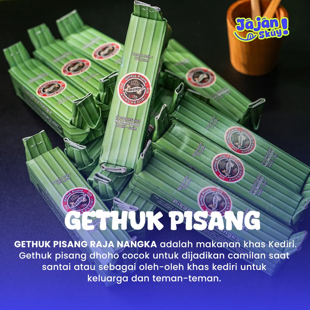 Gethuk Pisang Dhoho - Camilan Traditional Kediri - Pisang Raja Nangka - Food, Snack