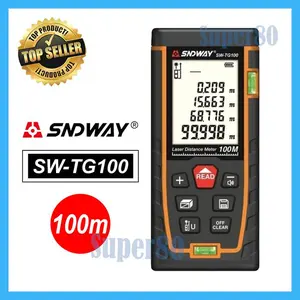 SNDWAY Meteran Laser 100m Digital Distance Meter 100 m Rangefinder Alat Pengukur Jarak