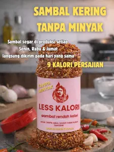 SAMBAL KERING TANPA MINYAK LESS KALORI – Sambal Tanpa minyak sama sekali