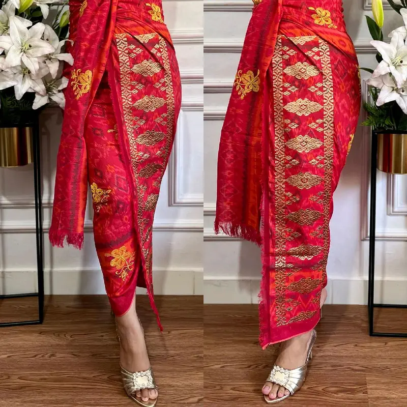 Kamen Lembaran + Endek + Tenun + Tumpal Songket + Selendang Kain Seragam 8
