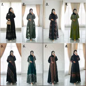 gamis twill ori terbaru size s.m.l.xl.xxl klok 3m tali+saku samping