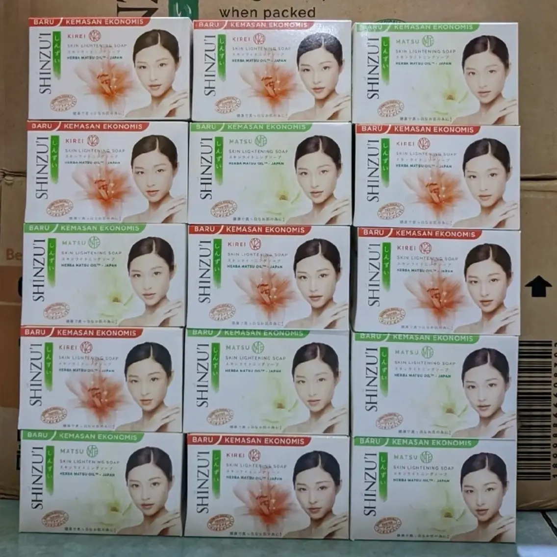 12pcs Sabun Shinzui 60gr Mencerahkan Kulit - Sabun Mandi Memutihkan Soap
