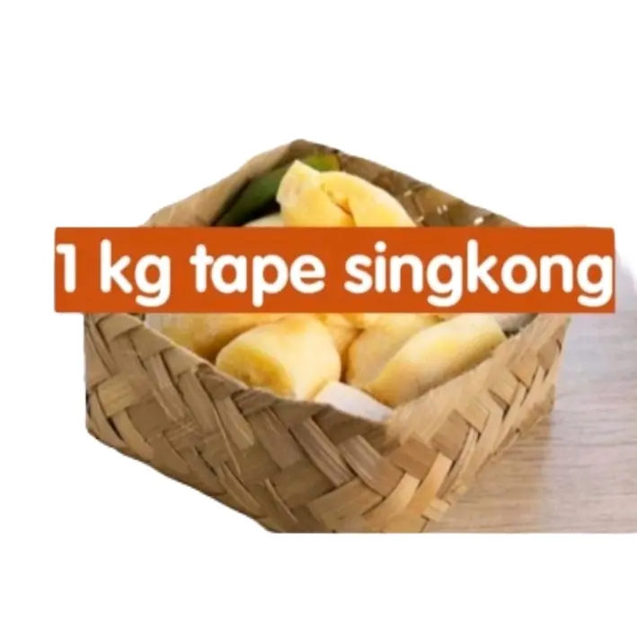 Tape Singkong Mentega 1 Kg Kemasan Besek PEUYEUM Bandung - Kecombrang