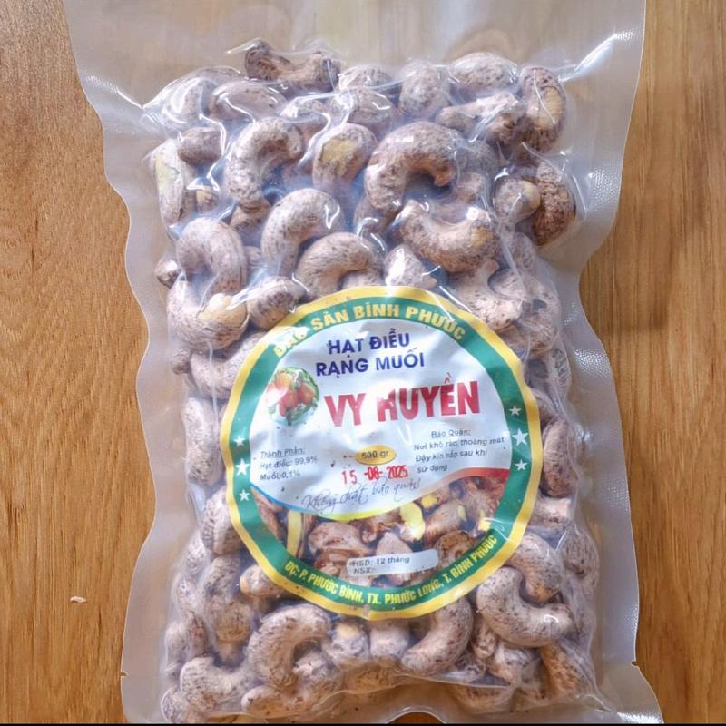  500gr  1túi  Hạt điều rang muối loại 1 size a cồ đóng túi hút chân không shop vy huyền Snack Ăn Vặt Nuts Food Thức Ăn 