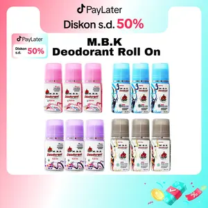 BUNDLING 3PCS MBK Deodorant Roll On All Series Netto 40ML | Menghilangkan Bau Ketek