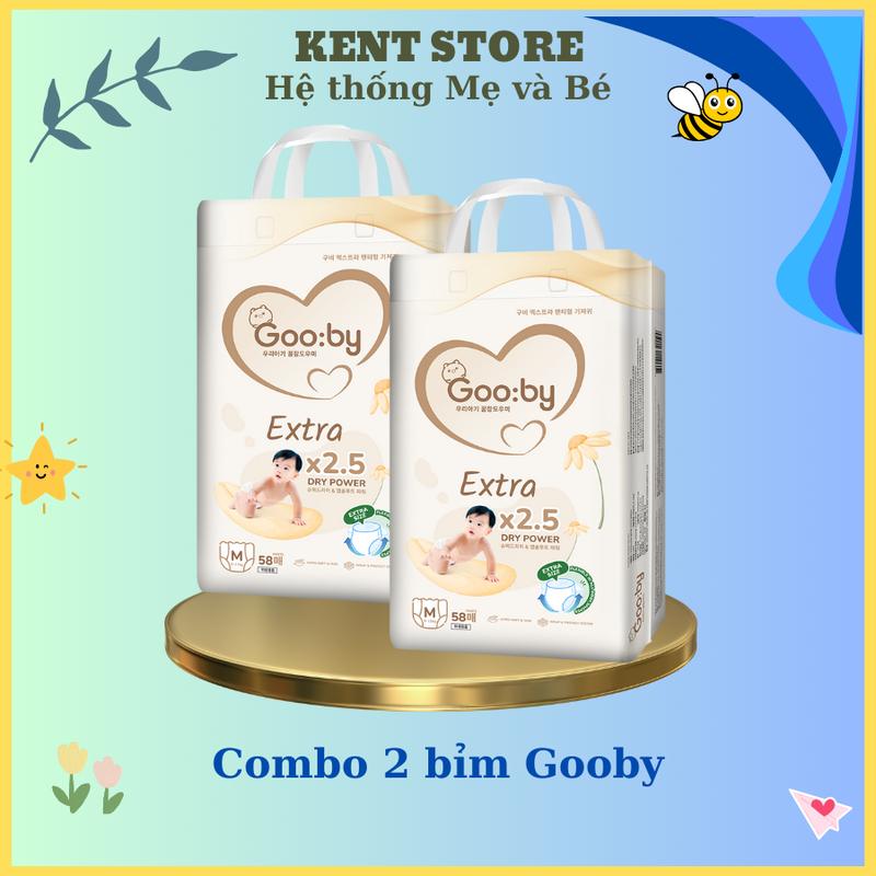    2 bịch  Combo 2 bỉm Gooby đủ size S M L XL XXL cho bé 