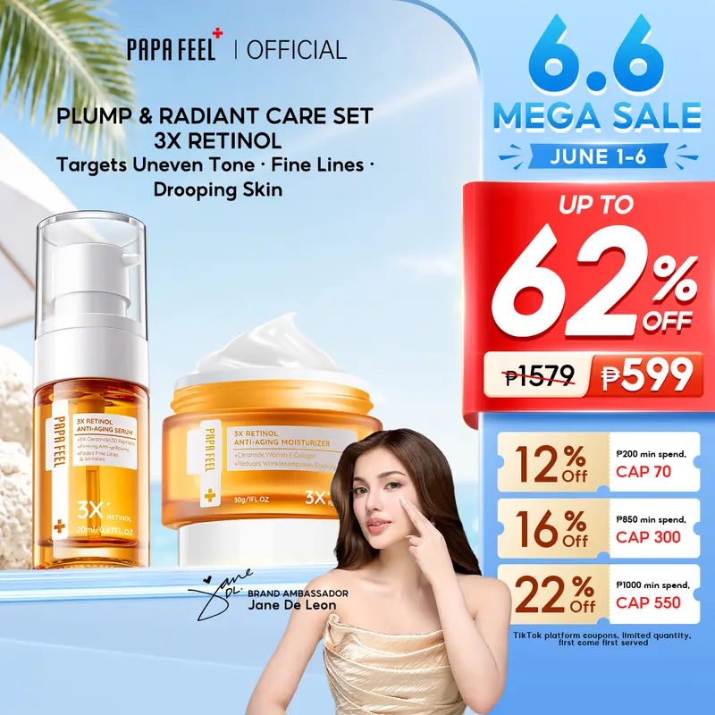 Live!】PAPA FEEL [FDA] [Morning C Night A 4PCS-Set] 5X Ceramide