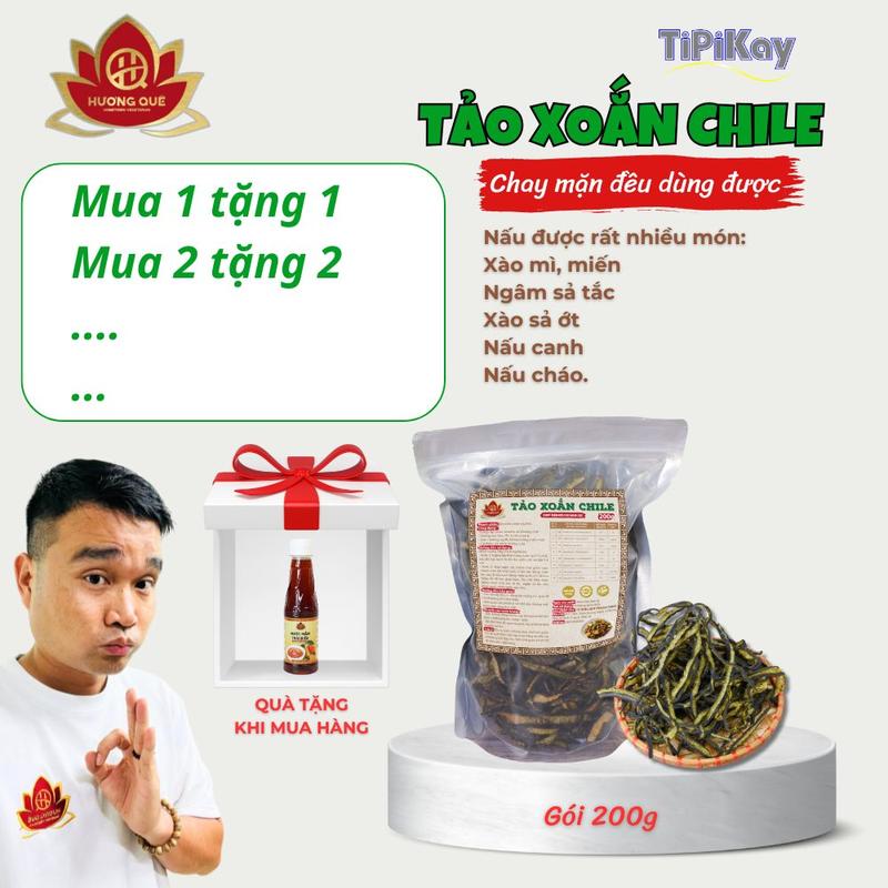 Tảo Xoắn Chile Gói 200g - Chay Mặn Đều Dùng Được - TiPiKay Shop