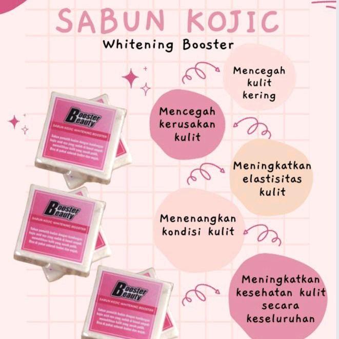 SABUN KOJIC BOOSTER BEAUTY/SABUN PEMUTIH/SABUN KOLAGEN/SABUN WHITENING  Soap Pencerah Mencerahkan 2