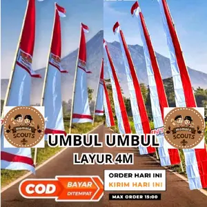 Umbul Umbul Layur 4meteran dan 5meter Peles