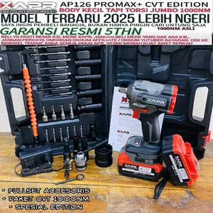 APR Impact Wrench 1000NM AP126 PROMAX+ pembuka roda ban motor mobil cvt brushless original