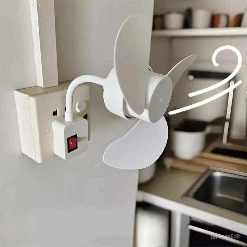Quạt Trần Mini Gắn Đui Đèn E27 Kèm Phích Cắm – Quạt Trần Mini 3 Cánh Làm Mát Phòng, Quạt Tiết Kiệm Điện Cho Phòng