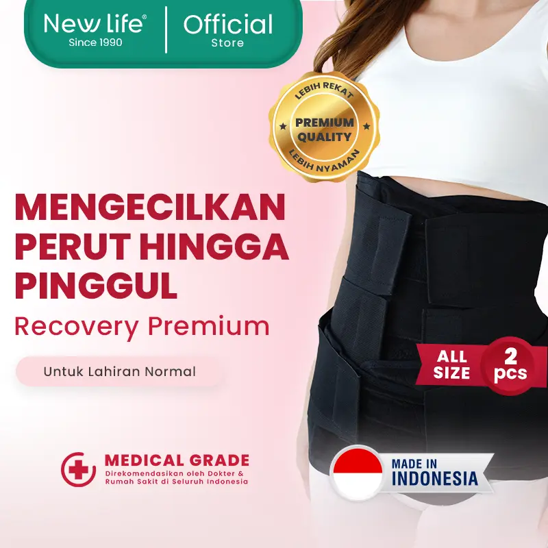 2 PCS New Life Recovery Korset PREMIUM Korset Pasca Melahirkan Normal Korset Pelangsing