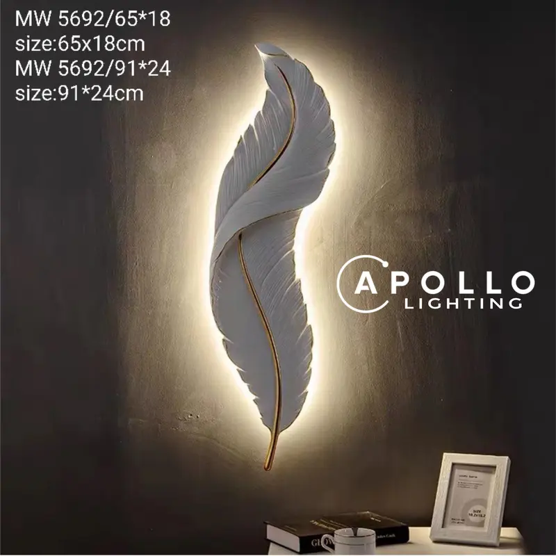 New Lampu Dinding Modern Minimalis Interior Hias LED Lamp Bulu 5692 Interior LAmp Classic MOdel Cocok Untuk Ruangan INdoor DAlam Rumah CAfe TAmu  KAmar Hotel KAntor Aula Lorong Altar Teras Rumah Kafe Bar Dapur Cafe Restorant Retoran 8