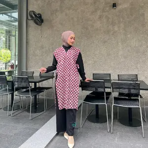 Vest Batik Panjang Premium - Vest Batik (Rompi) [PANJANG] Raw Hijab