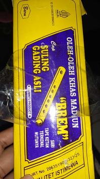 Product Review of Brem Khas Madiun Halal Suling Gading Murni Sari Ketan Snacks Cemilan Tradisional from 1**8 ** 0
