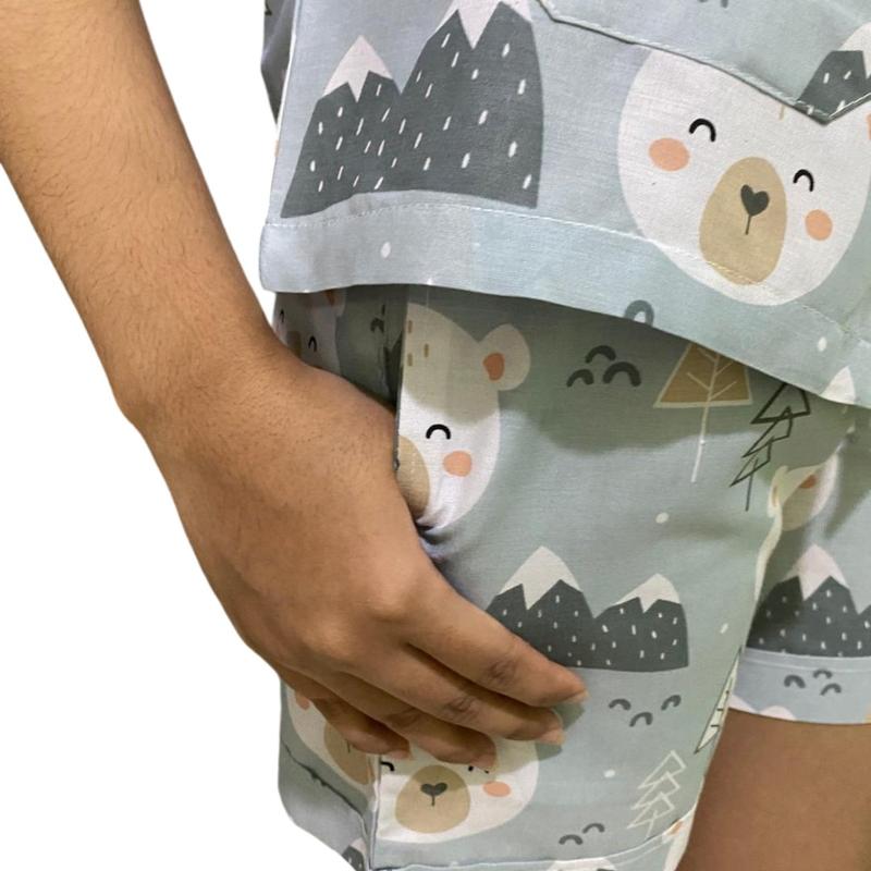 Piyama wanita bahan kain katun premium,baju lengan pendek,celana pendek pake saku paspoal/saku bobok 6