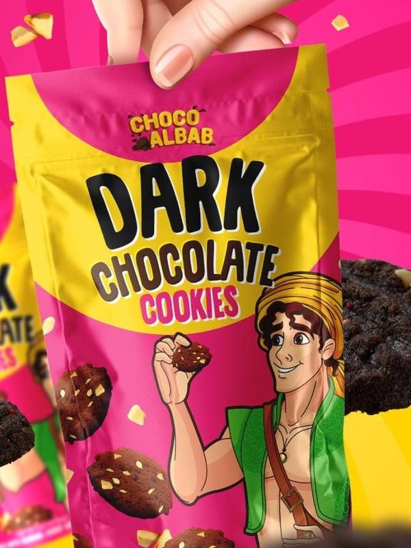 Choco Albab Dark Chocolate Cookies Single Packs 1