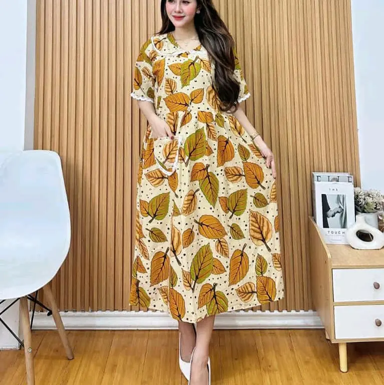 daster Pendek Motif Tidur Dewasa