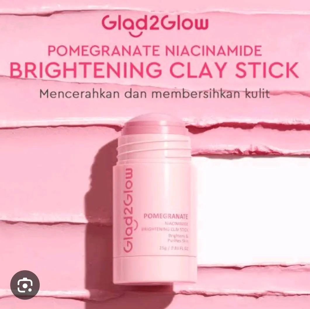 Glad2Glow pomegranate niacinemade BRIGHTENING CLAY STICK