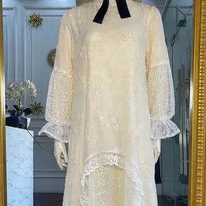 Gamis claudia bordir Wanita Dewasa