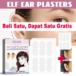 Elf Ear Plasters 30pcs Telinga Koreksi Tambalan Tak Terlihat Transparan Viskositas Peri Stiker Telinga Removal Kuping
