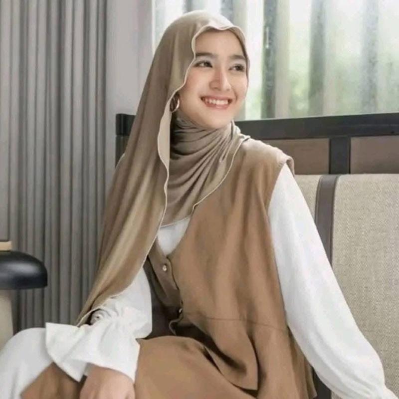 Jersey Rectangular Hijab Malaysia Made Premium Quality - TikTok Shop ...