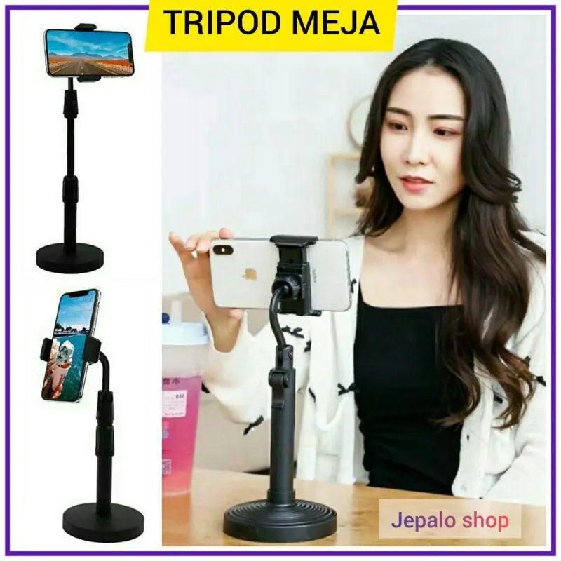 TRIPOD MEJA HP SERBAGUNA / HOLDER TRIPOD ANDROID DAN IOS IPHONE DLL / JEPALO SHOP MAKASSAR Handphone Tongsis